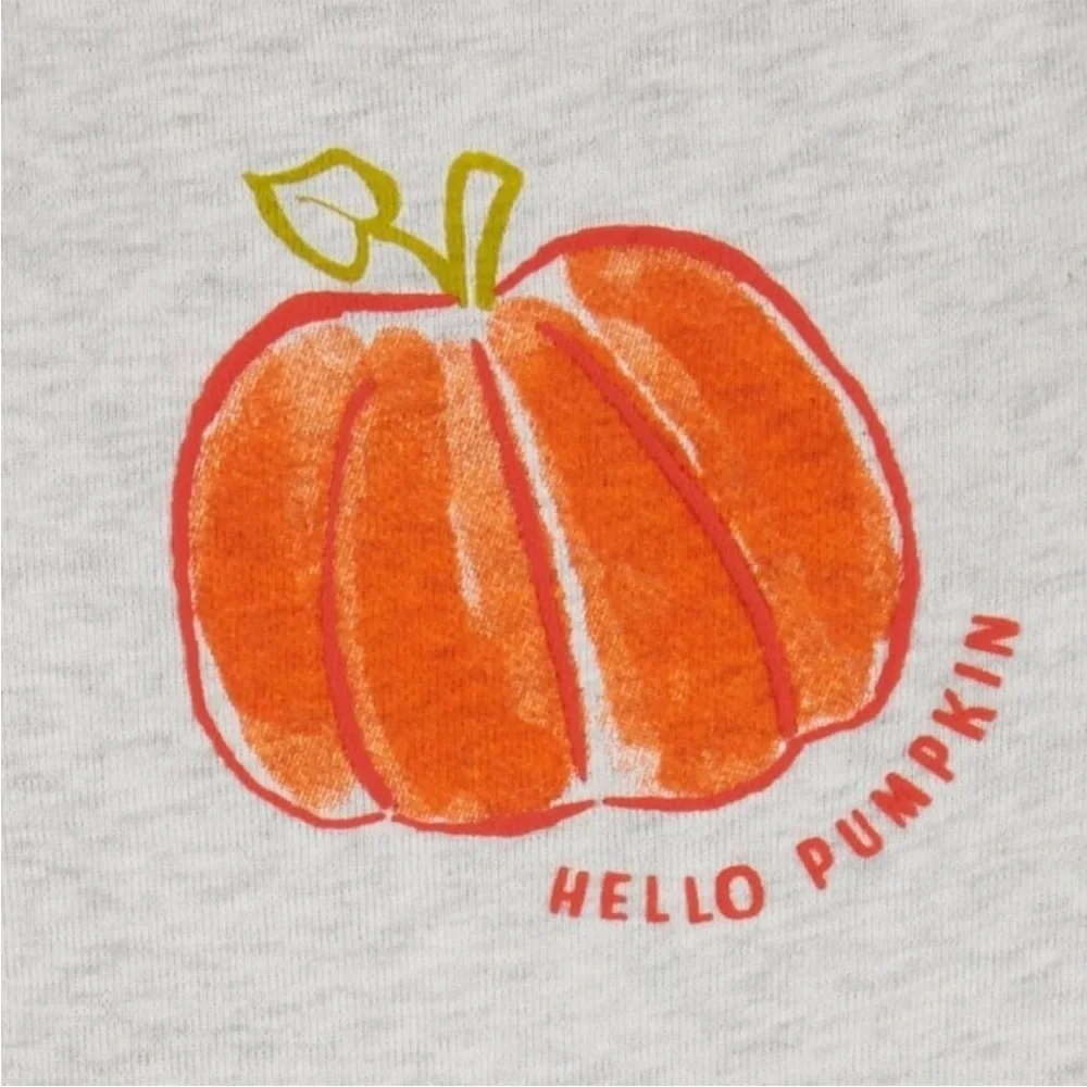 CARTER’S “HELLO PUMPKIN” 2 PC SET- GRAY VARIOUS SIZES (NEW WITH TAGS) A6